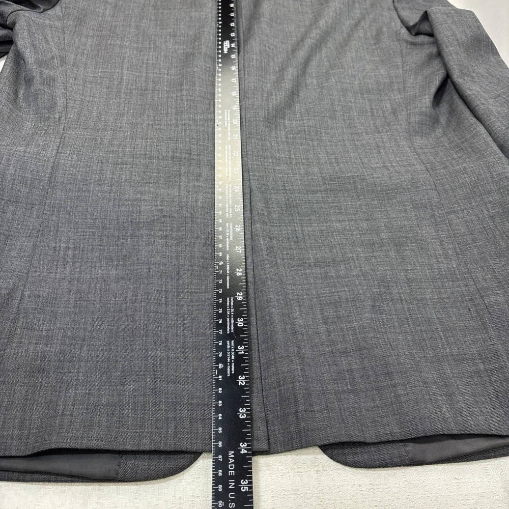 Lauren Ralph Lauren Men's Gray Textured Blazer Suit‎ Jacket Size 44L 100% Wool